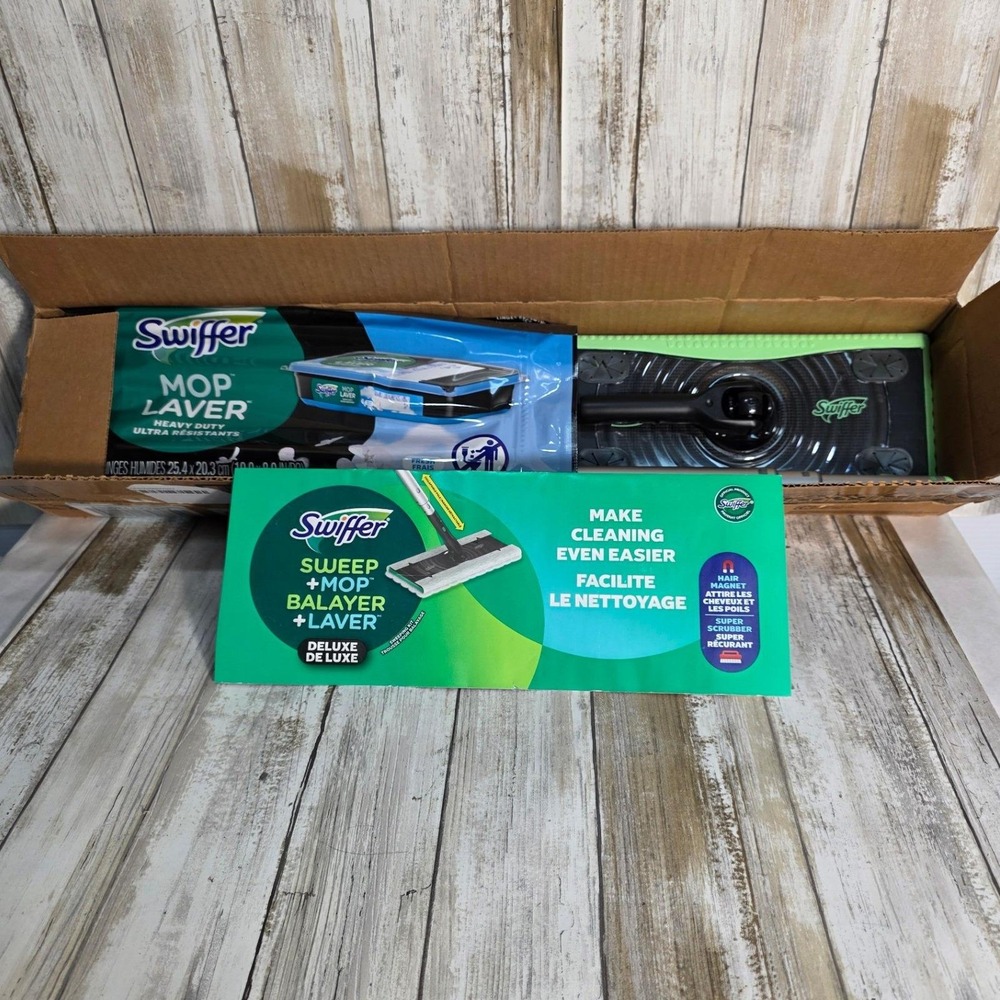 Swiffer Sweep Mop Balayer Laver Deluxe Kit Heavy Duty Ultra‎ Paper Towels